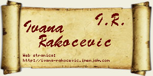 Ivana Rakočević vizit kartica